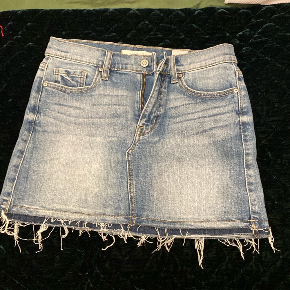 Mini jean skirt